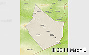 Shaded Relief 3D Map of Dayr Az Zawr, physical outside