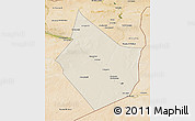 Shaded Relief 3D Map of Dayr Az Zawr, satellite outside