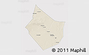 Shaded Relief 3D Map of Dayr Az Zawr, single color outside