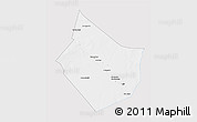 Silver Style 3D Map of Dayr Az Zawr, single color outside
