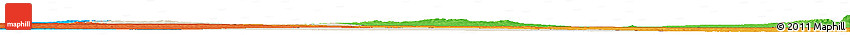 Shaded Relief Horizon Map of Dayr Az Zawr, political outside