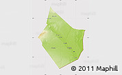 Physical Map of Dayr Az Zawr, cropped outside