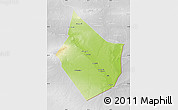 Physical Map of Dayr Az Zawr, lighten, desaturated