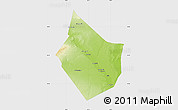 Physical Map of Dayr Az Zawr, single color outside