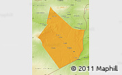 Political Map of Dayr Az Zawr, physical outside