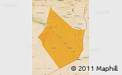 Political Map of Dayr Az Zawr, satellite outside