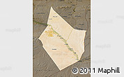 Satellite Map of Dayr Az Zawr, darken