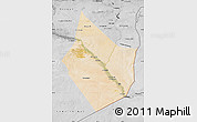 Satellite Map of Dayr Az Zawr, desaturated