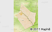 Satellite Map of Dayr Az Zawr, physical outside