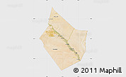 Satellite Map of Dayr Az Zawr, single color outside