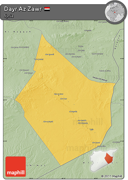 Savanna Style Map of Dayr Az Zawr