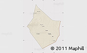 Shaded Relief Map of Dayr Az Zawr, cropped outside