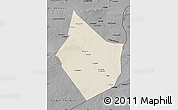 Shaded Relief Map of Dayr Az Zawr, darken, desaturated