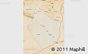 Shaded Relief Map of Dayr Az Zawr, satellite outside