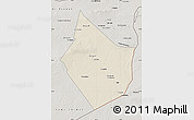 Shaded Relief Map of Dayr Az Zawr, semi-desaturated