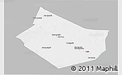 Gray Panoramic Map of Dayr Az Zawr, single color outside