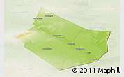 Physical Panoramic Map of Dayr Az Zawr, lighten