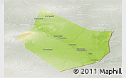 Physical Panoramic Map of Dayr Az Zawr, lighten, semi-desaturated