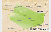 Physical Panoramic Map of Dayr Az Zawr, satellite outside