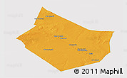 Political Panoramic Map of Dayr Az Zawr, single color outside
