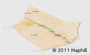 Satellite Panoramic Map of Dayr Az Zawr, cropped outside