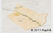 Satellite Panoramic Map of Dayr Az Zawr, lighten, semi-desaturated