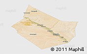 Satellite Panoramic Map of Dayr Az Zawr, single color outside