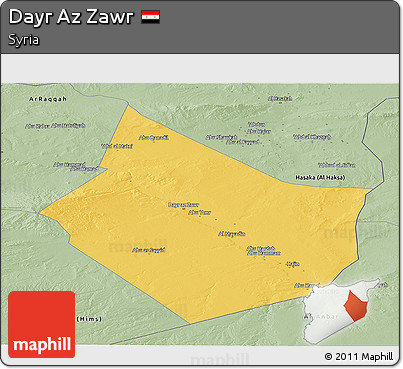 Savanna Style Panoramic Map of Dayr Az Zawr