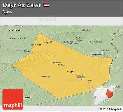 Savanna Style Panoramic Map of Dayr Az Zawr