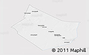 Silver Style Panoramic Map of Dayr Az Zawr, single color outside