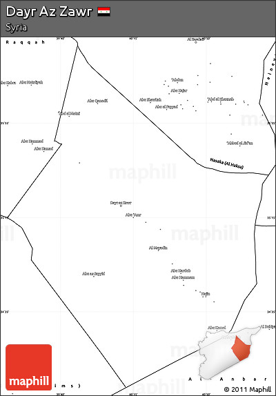Blank Simple Map of Dayr Az Zawr
