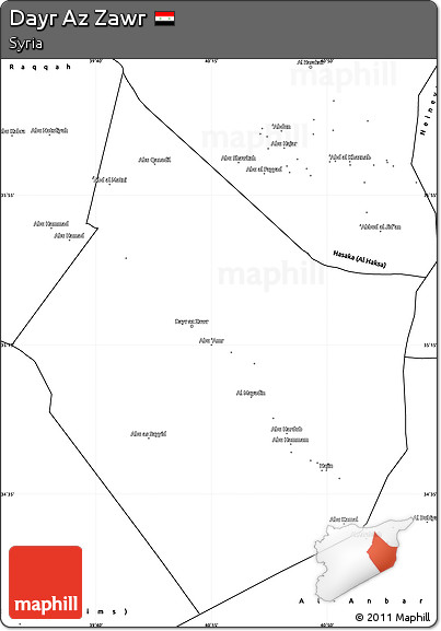 Blank Simple Map of Dayr Az Zawr