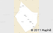 Classic Style Simple Map of Dayr Az Zawr, single color outside