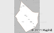 Gray Simple Map of Dayr Az Zawr, cropped outside