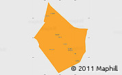 Political Simple Map of Dayr Az Zawr, single color outside