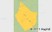 Savanna Style Simple Map of Dayr Az Zawr, single color outside