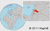 Gray Location Map of Dimashq