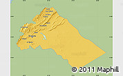 Savanna Style Map of Dimashq, single color outside