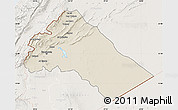 Shaded Relief Map of Dimashq, lighten