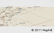 Shaded Relief Panoramic Map of Dimashq