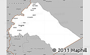 Gray Simple Map of Dimashq