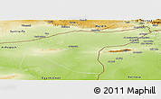 Physical Panoramic Map of Hasaka (Al Haksa)