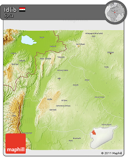 Physical 3D Map of Idlib