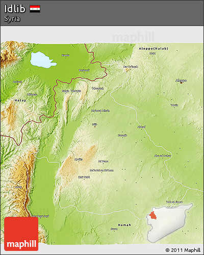 Physical 3D Map of Idlib