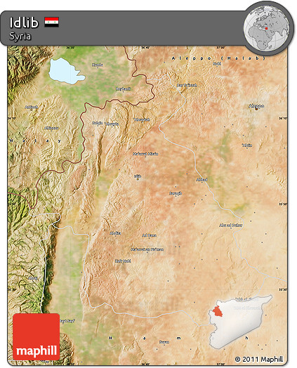 Satellite Map of Idlib