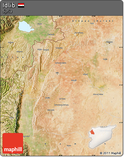 Satellite Map of Idlib