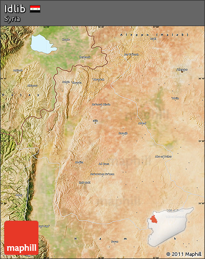 Satellite Map of Idlib
