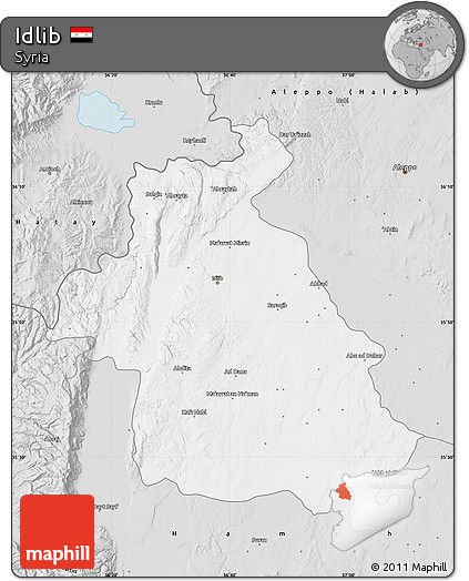 Silver Style Map of Idlib