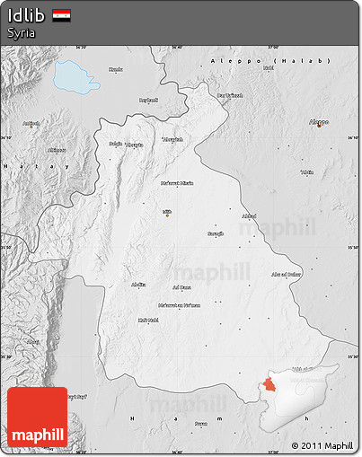 Silver Style Map of Idlib