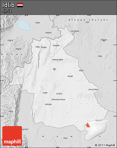 Silver Style Map of Idlib